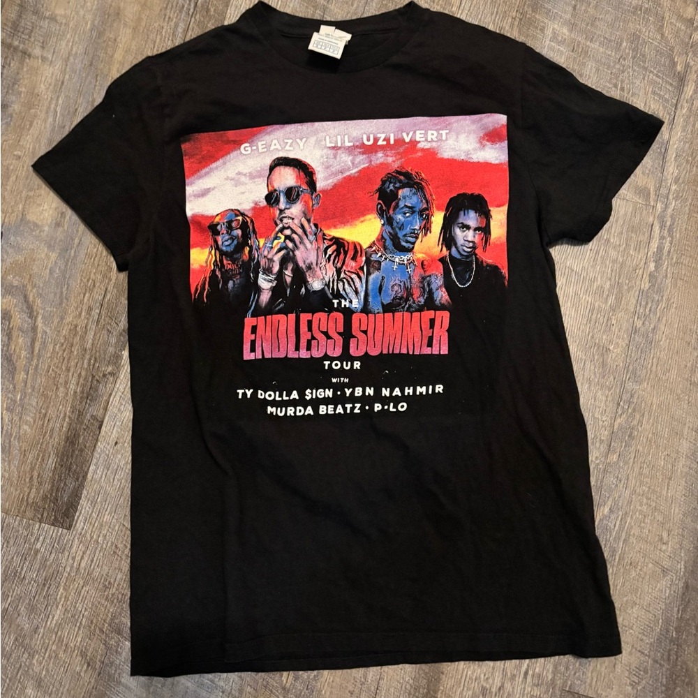 Lil Uzi Vert Endless Summer Concert Tour Black Graphic Tee T-shirt Small